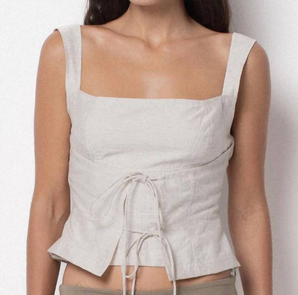 NEW BELLE ANNA una sleeveless blouse in grey